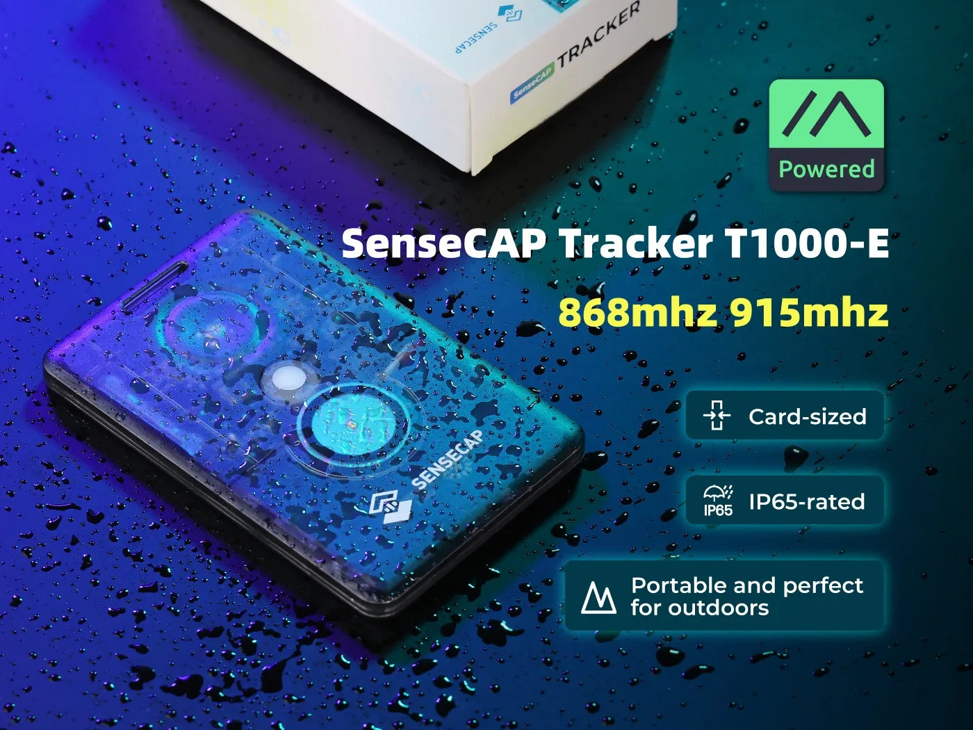 Sensecap T1000 E Meshtastic Tracker — LR1110 GPS with nRF52840, AG3335, IP65 Waterproof, Indoor & Outdoor Motion Sensor