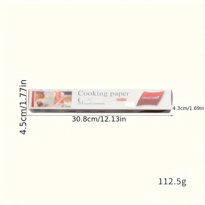 Parchment Baking Paper – Food Grade Grease Paper for Bread, Sandwich, Burger, Fries & Cookies, 5 Meters