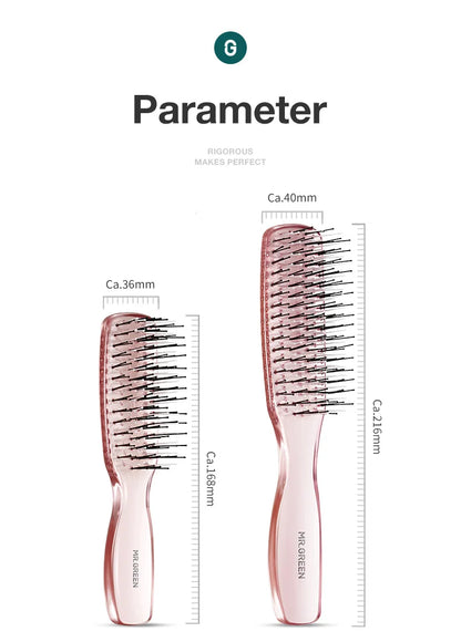 MR.GREEN Hair Brush – Scalp Massage & Volumizing Comb, Fine Tooth Detangling Tool for Long Wet & Dry Hair, Women’s Gift