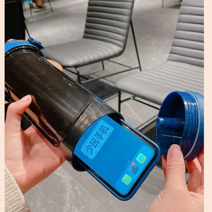 750ml Diversion Water Bottle - Portable Secret Stash Pill Organizer Can Safe, Hiding Spot for Money, Bonus Key Ring Box