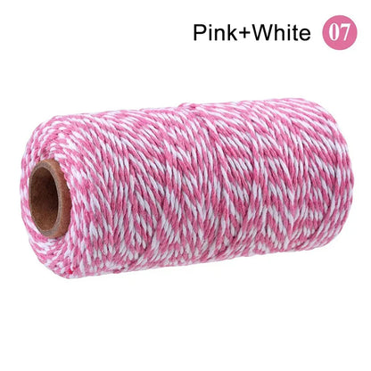 2mm 100M Macrame Cotton Cord – Twine Thread for DIY Crafts, Wall Hangings, Bohemian Wedding & Home Decor
