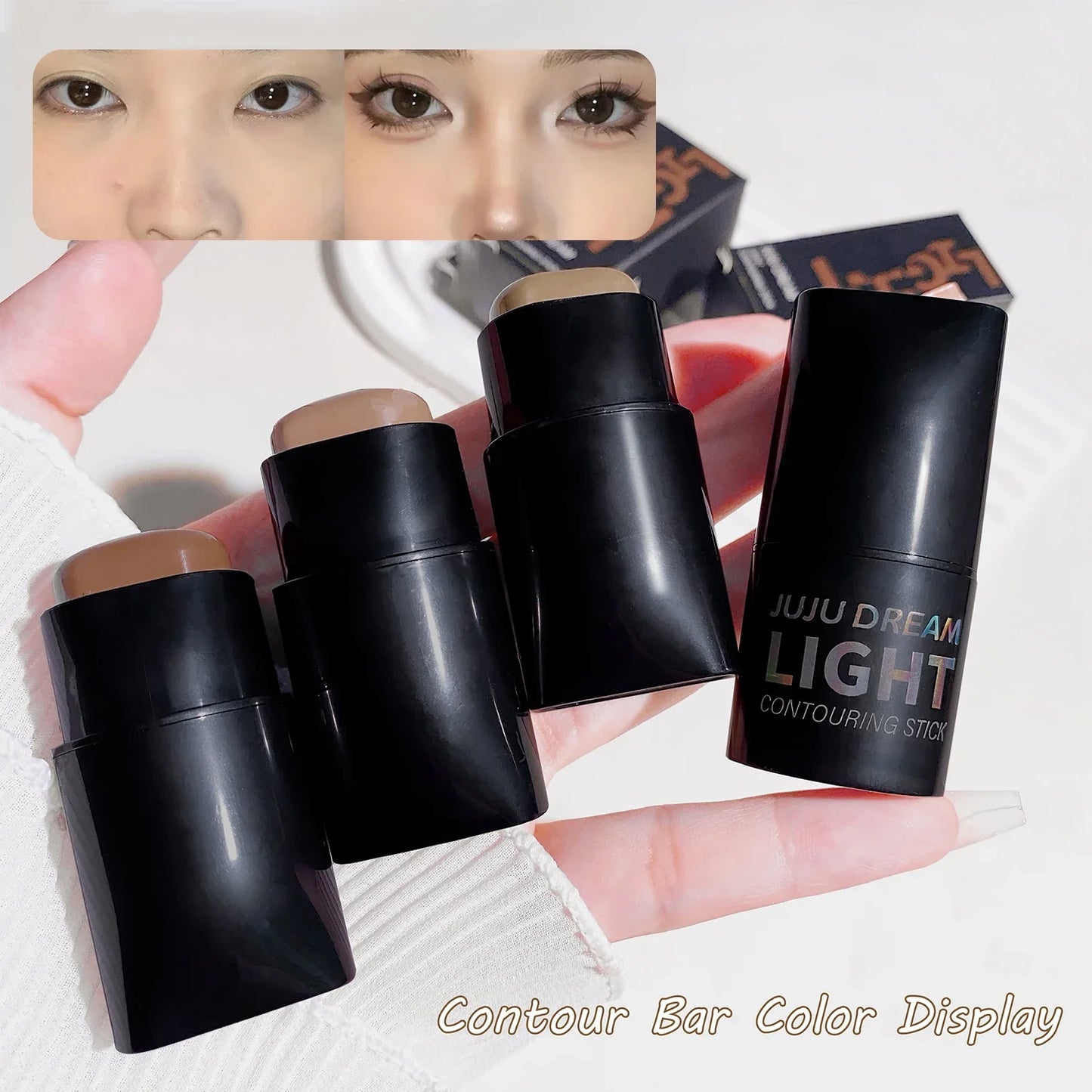 High-Light Trimming Stick Contour Shadow Cream - Natural Nude Makeup, Three-Dimensional Brightening Lying Silkworm Contour Stick