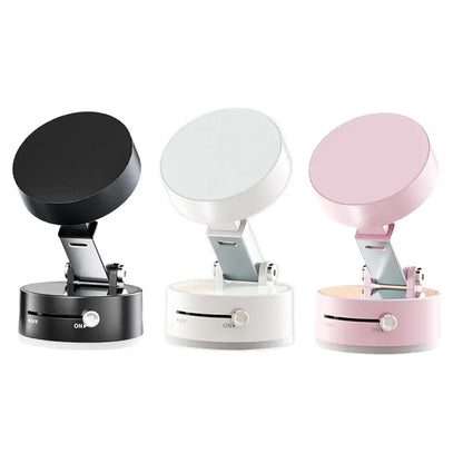 Vacuum Magnetic Suction Cup Stand | Double-Sided Swivel Holder for Mobile Phones | Universal Folding Phone Mount