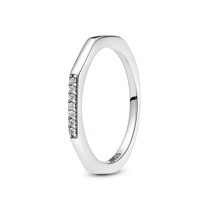 925 Sterling Silver Women’s Ring – Crown, Heart & Wishbone Design with Crystal, Rose Gold Engagement & Wedding Jewelry