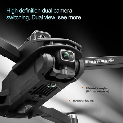 2025 V168 Pro MAX GPS Drone – 8K HD Camera, 5G WiFi FPV, 360° Obstacle Avoidance, Brushless RC Quadcopter