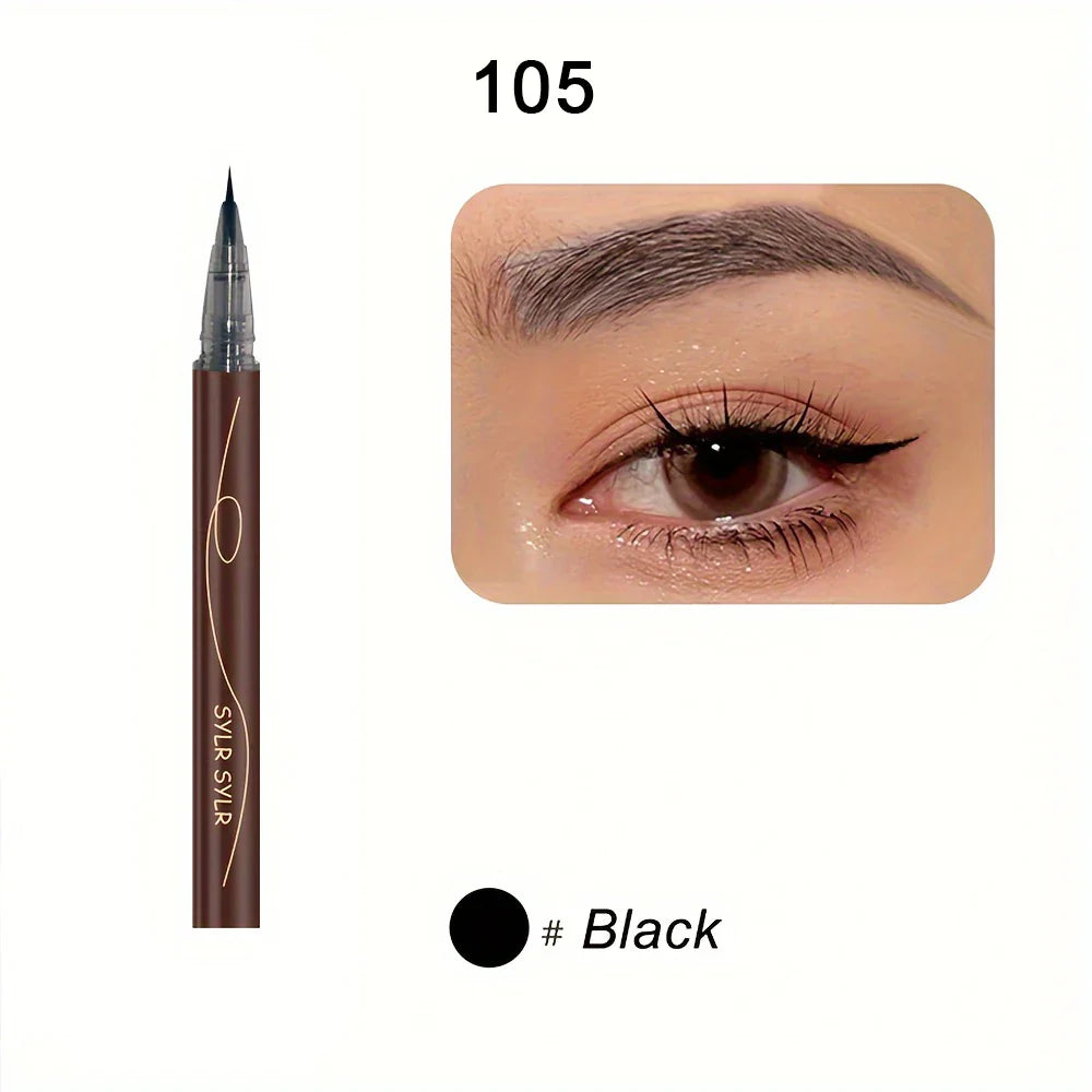 Ultra-Fine Waterproof Eyebrow Pencil & Sweat-Proof Liquid Eyeliner – Professional Dual-Purpose Durable Makeup Tool