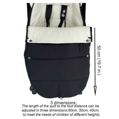 Universal Stroller Footmuff – Windproof, Waterproof & Thermal Warm, Compatible with YOYO & Bugaboo Strollers