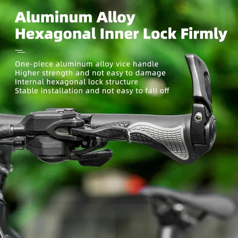 ODI New Arrival Mountain Bike Sheep Horn Grips - Shock and Dustproof Rubber Bicycle Handle with Bilateral Locking