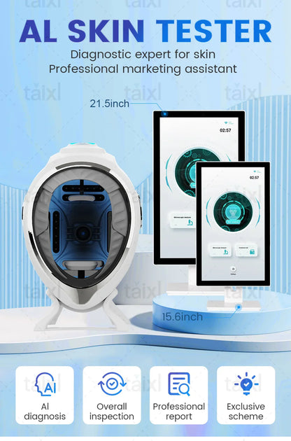 3D AI Facial Skin Analyzer — Professional 8-Spectrum Device for Skin Analysis and Problem Detection