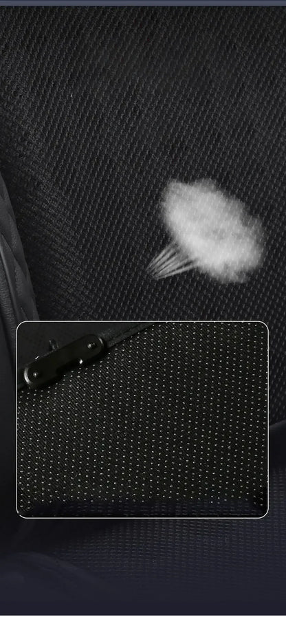 12/24V Car & Home Ventilation Massage Seat Cushion — Breathable Cooling & Heated Massage Pad