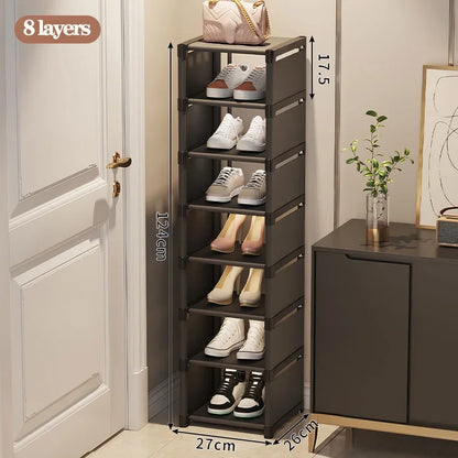 Stackable Shoes Rack Organizer – Multi-Layer Adjustable Shoe Cabinet for Space Saving Home Storage