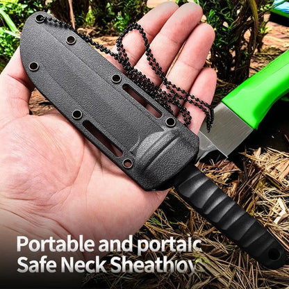 5Cr15Mov Stainless Steel Meat Cleaver & Boning Knife – Sharp Fishing Knife with Holster, Multifunctional Vegetable Peeler