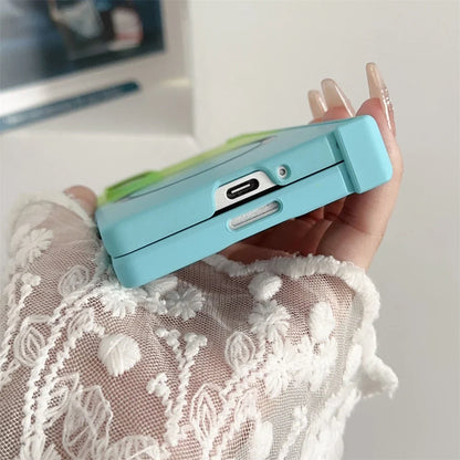 Gradient Dual Color Magnetic Liquid Silicone Phone Case for Samsung Galaxy Z Fold 7 / 6 / 5 / 4 / Z Fold 3 – MagSafe Compatible Shockproof Cover with Soft Touch Protection