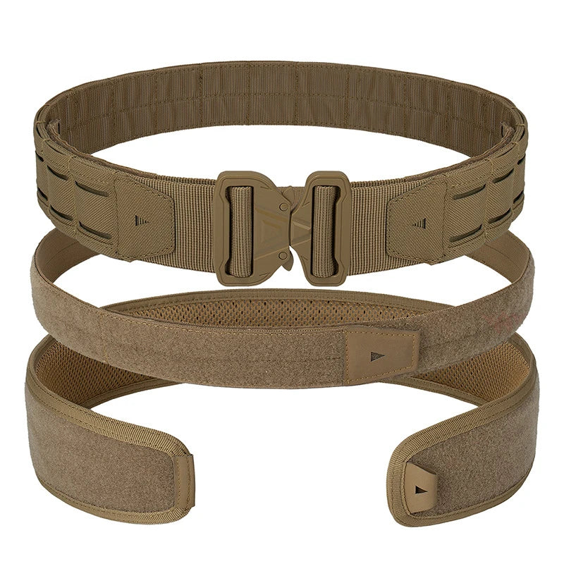 YAKEDA Battle Molle Riggers Belt – Heavy-Duty 3-in-1 Tactical Duty Belt with Anti-Slip Pad & Inner Belt