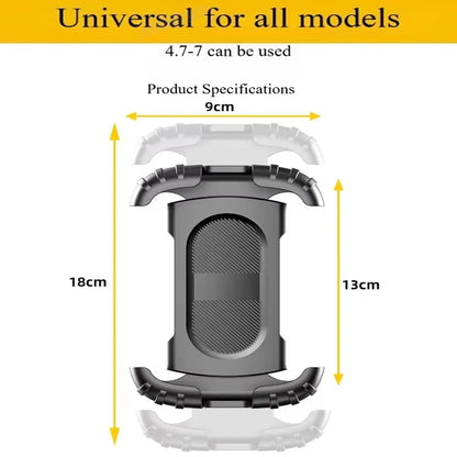 Mountain Bike Phone Holder – Stable, Non-Slip, Rotatable Navigation Mount with Safety Compartment