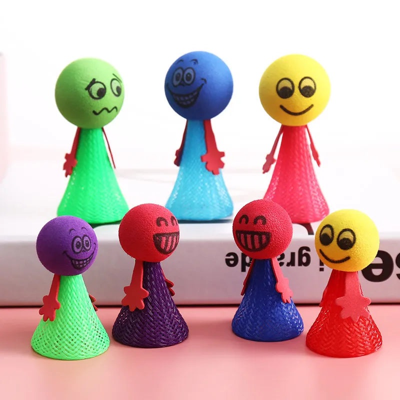 10Pcs Large and Small Funny Jumping Dolls - Birthday Party Gifts and Pinata Filling Toys for Kids
