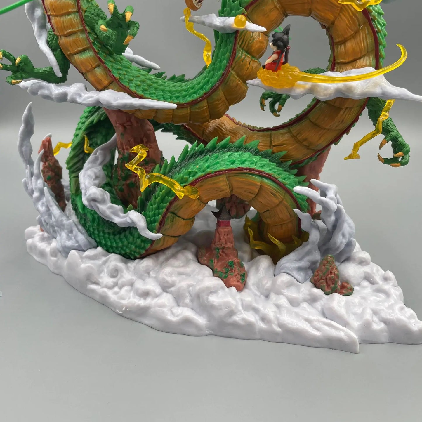 24cm Dragon Ball Anime Figure — Goku & Shenron PVC Statue for Collection & Room Decor