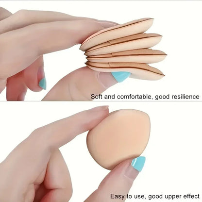 5/10Pcs Mini Finger Puff Foundation Sponge Set for BB Cream, Concealer & Powder - Makeup Applicator Tools