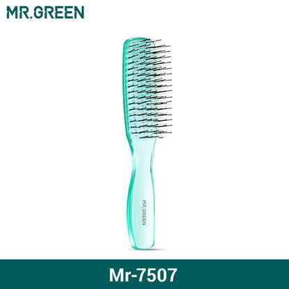 MR.GREEN Hair Brush – Scalp Massage & Volumizing Comb, Fine Tooth Detangling Tool for Long Wet & Dry Hair, Women’s Gift