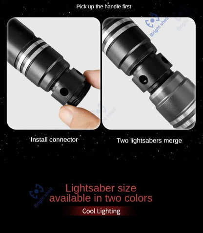 RGB Metal Lightsaber Toy – 15-Color Changing Laser Sword with Sound Effects, Force FX Jedi Blaster Gift for Kids