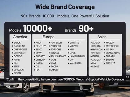 TOPDON Carpal OBD2 Scanner – All-System Vehicle Diagnostic Tool with Health Check, Smog & Battery Test for iOS & Android Bluetooth 5.0