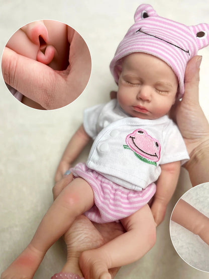 Loulou Reborn Baby Doll – Full Body Soft Silicone Boy or Girl with Openable Mouth