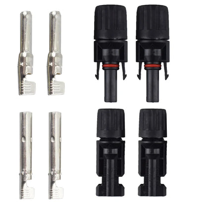 DC Solar Connector Kit 1000V 30A – IP67 Waterproof PV/MC Cable Connectors (5–200 Pcs, 2.5/4/6mm²)