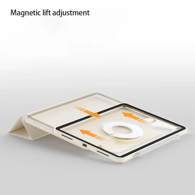 Magnetic Detachable Case for iPad Pro 11, iPad Air 2024-2025, M4 Pro 13, M2, 12.9 & Air 5th/4th - Protective Funda Cover
