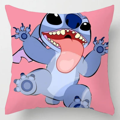 Anime Disney Stitch Double-Sided Print Pillowcase – Kawaii Stitch Pillow for Kids’ Room Decoration & Gifts