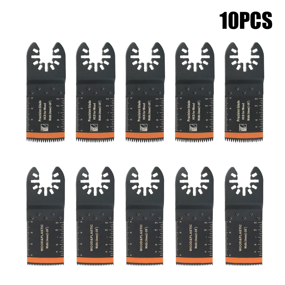 Tooth Oscillating Saw Blade Kit - 10-39PCS Carbide Multitool Blades for Wood PVC & Metal Cutting