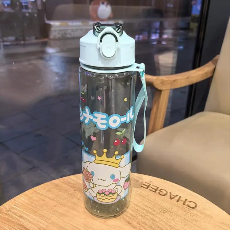 800ML Hello Kitty Water Cup — Kawaii Kuromi, Melody & Cinnamoroll Pop-Up Outdoor Bottle, Large Capacity, Perfect Kid Gift