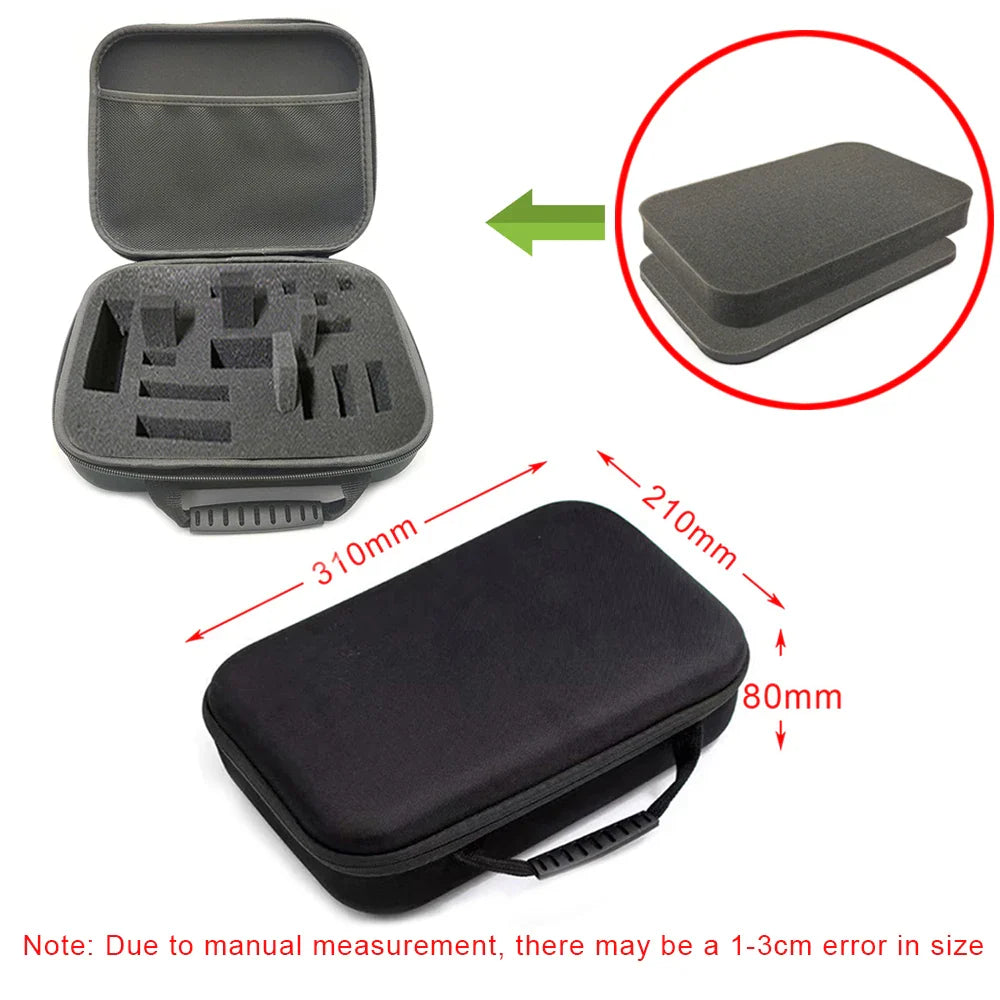DIY Foam Hard Carry Case Storage Bag – Shockproof Travel Zipper Organizer for Camera & Outdoor Tool Accessories