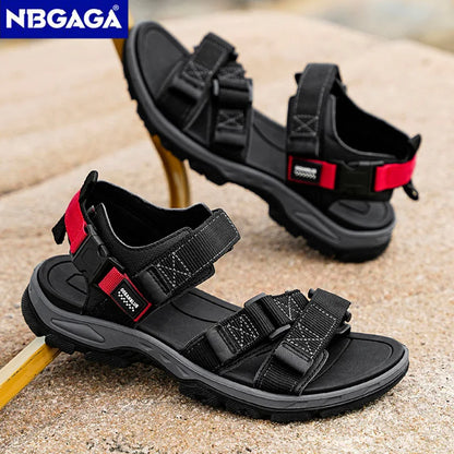 Men’s Summer Outdoor Sandals – Breathable Sport & Hiking Shoes, Wear-Resistant Casual Beach Footwear for Walking & Holidays