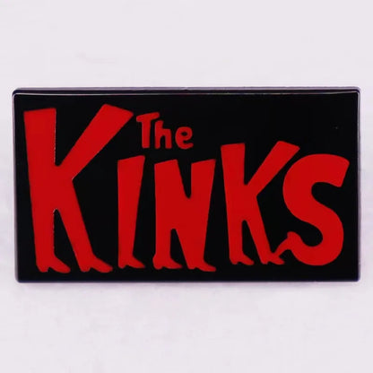 Rock Band Logo Enamel Pin — Music Album Badge, Pop Band Brooch Jewelry Gift & Clothing Accessory for Fans