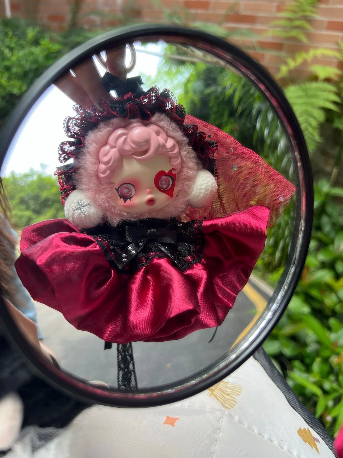 10cm Skullpanda Doll Clothes – Vintage Princess Dress Set with Headwear, Winter Symphony Series