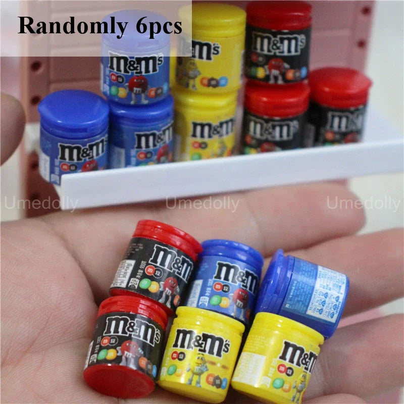 1/6 Miniature Dollhouse Supermarket Set – Mini Snacks & Drinks for Blythe & BJD Dolls
