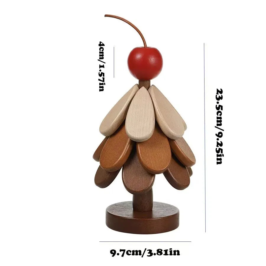 Tree Shape Solid Wood Insulation Mat – Anti-Scalding Pot Mat for Dining Table, Creative Festival Gift & Home Decor