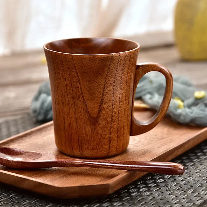 Japanese Creative Jujube Sour Wood Cup – High Beauty, High Temperature Resistant Tea, Coffee & Beer Mug (1PC)