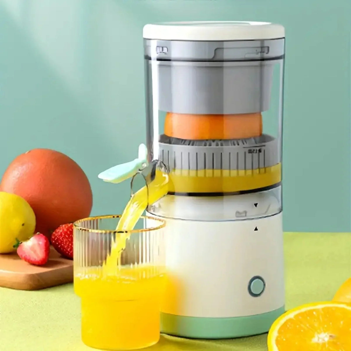 Portable USB Rechargeable Home Juicer – Electric Fruit Juice Extractor with High Juice Output for Oranges