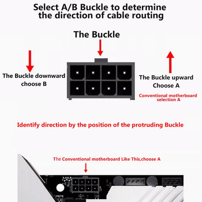 AIJS 8-Pin ARGB CPU Power Extension Cable – One-Line Computer Connection Extension Cord