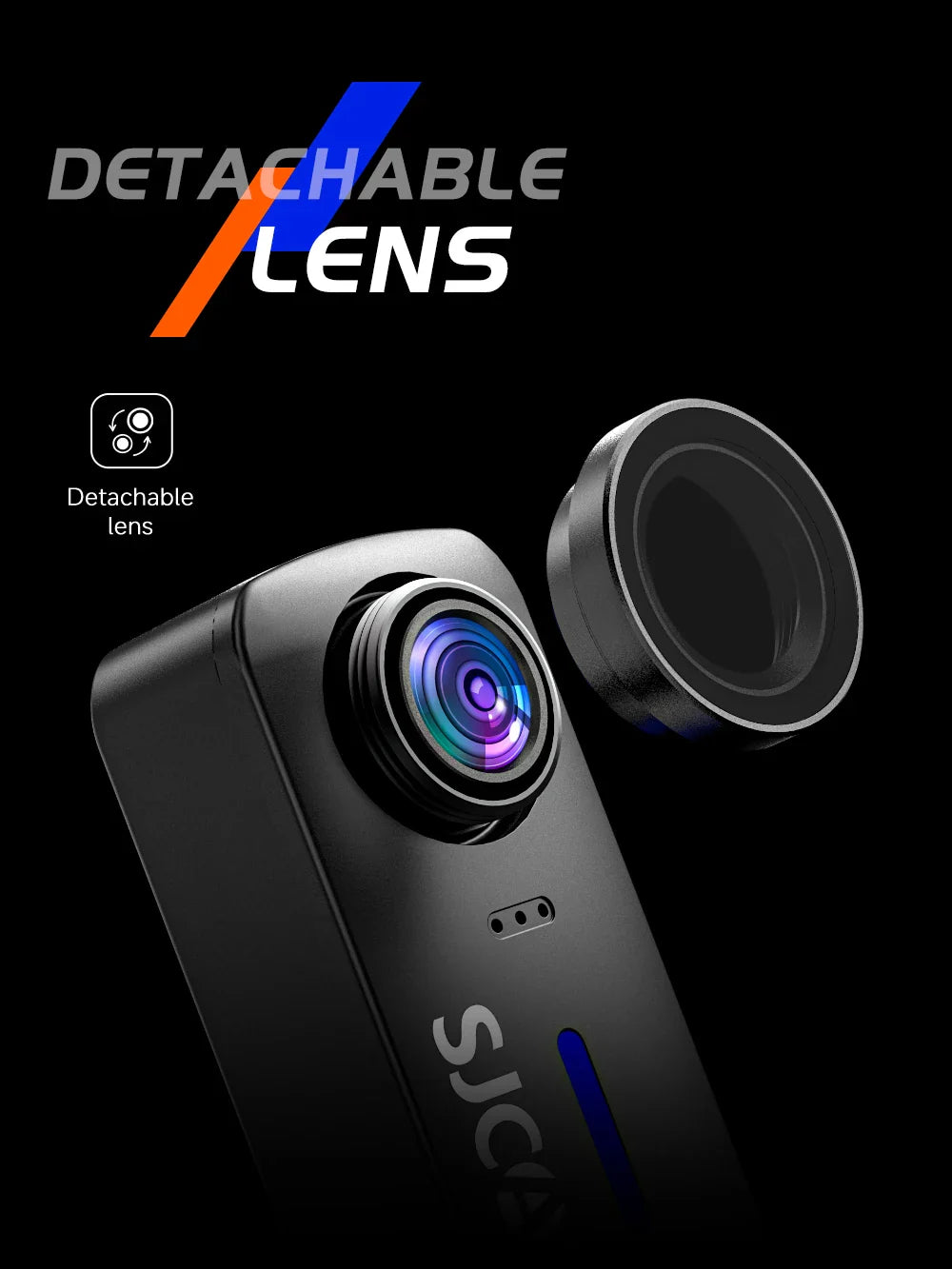 SJCAM C110+ 4K Action Camera – 30fps, 6-Axis GYRO, WiFi Remote, 1050mAh, Portable Sports DV for Helmet & Motorcycle
