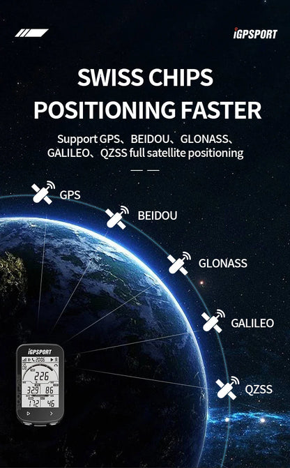 IGPSPORT BSC100S GPS Bike Computer — Wireless Speedometer & Cycling Odometer