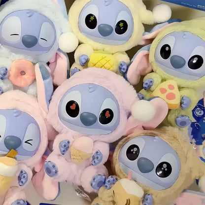 Miniso Disney Stitch Blind Box — “Eat Something Before Sleep” Vinyl Plush Doll Pendant, Surprise Gift Toy