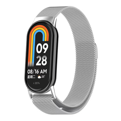 Magnetic Stainless Steel Strap for Xiaomi Mi Band 8 9 – Loop Bracelet Belt Accessory