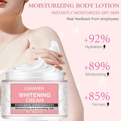 Body Whitening Cream – Dark Spot Corrector for Underarms, Knees & Buttocks, Melanin Removal, Brightening & Nourishing Waterproof Skin Tone Cream