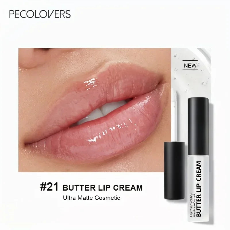 Butter Silky Hydrating Lip Gloss – Long-Lasting Liquid Lipstick in Pink & Red Tones