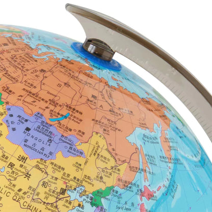 360-Degree Rotating Globe – Educational World Map for Students, Geography Teaching Aid & Kids Learning (30x21.5cm)
