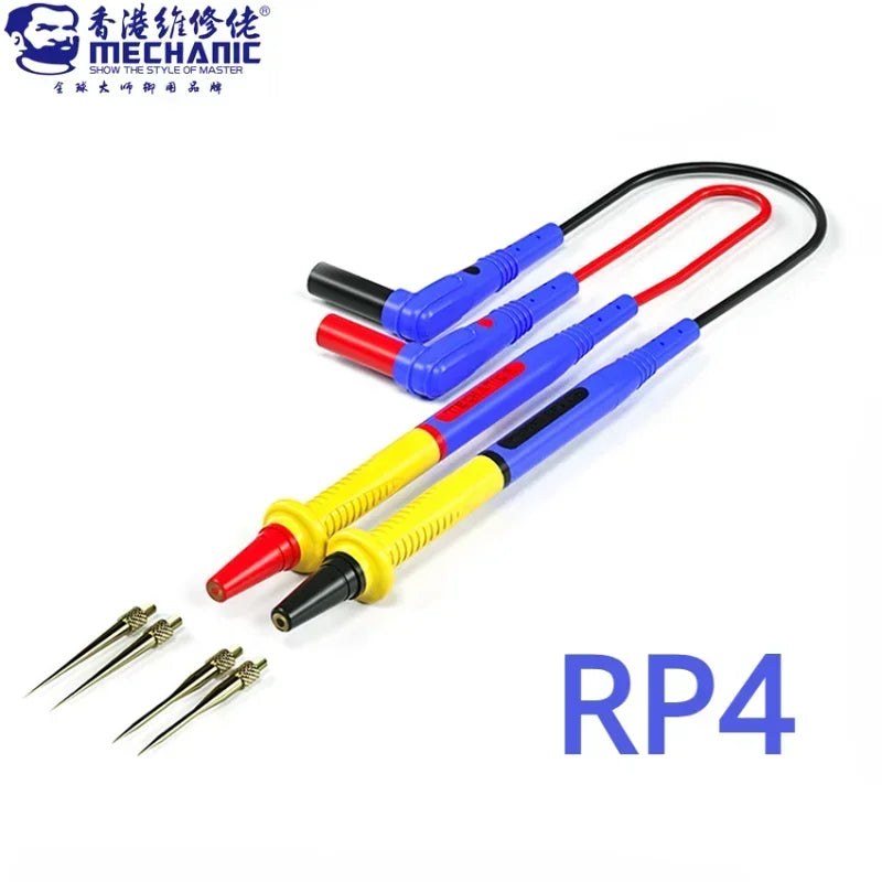 MECHANIC RP4 Ultra-Thin Multimeter Test Leads – Replaceable Pen Tip Cables for Digital & Analog Multimeters