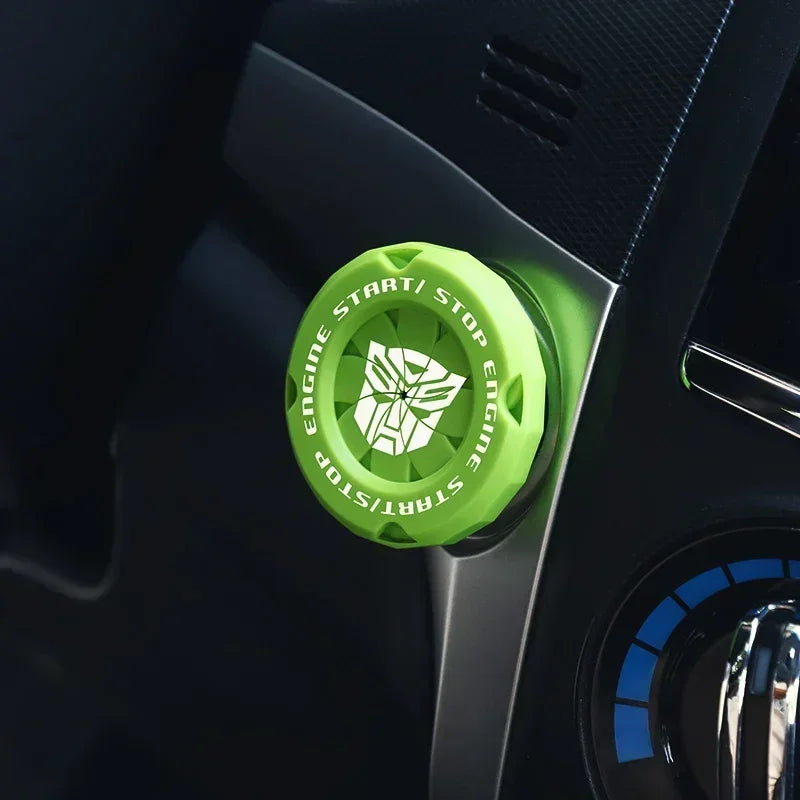 Car One-Key Start/Stop Button Cover – Engine Ignition Protective Sticker for Car & Motorcycle Interior Decoration
