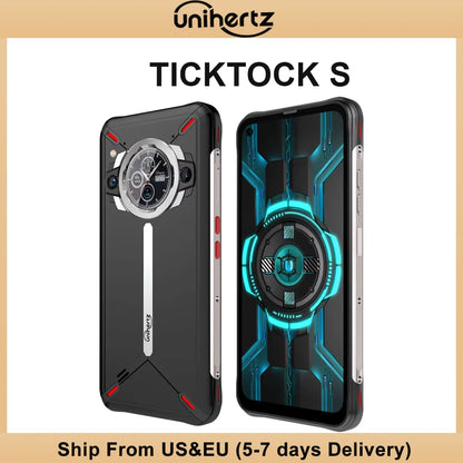 Unihertz Ticktock S Rugged 5G Smartphone – 8GB RAM, 256GB Storage, 5200mAh, 64MP Camera, 6.53" Dimensity 700 Display